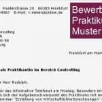 Bewerbung Für Praktikum Vorlage Schönste Bewerbung Praktikum Muster Download