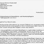 Bewerbung Krankenpfleger Ausbildung Vorlage Erstaunlich Bewerbung Krankenschwester Krankenpfleger