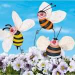 Bienen Basteln Vorlagen Elegant Blumenstecker Basteln Hummel Biene &amp; Wespe Familie