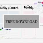 Bilderwand Vorlage Best Of Weekly Planner Kostenloser Download