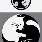 Bilderwand Vorlage Inspiration Ying Yang Katzen Tattoo Vorlage Mehr