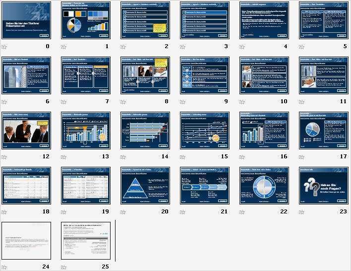 Powerpoint Vorlage Pfeile blau jetzt zum Download