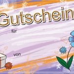 Blumen Gutschein Vorlage Fabelhaft Gutschein Vorlage Kostenlos En Gutschein Bonprix