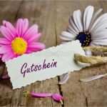 Blumen Gutschein Vorlage Inspiration Gutschein Mit Pinken Blumen Stockfoto