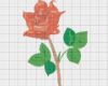 Blumen Sticken Vorlagen Cool Stickmuster Rote Rose Blumen