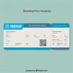 Boarding Pass Vorlage Erstaunlich Boarding Pass Vorlage Mit Blauen formen