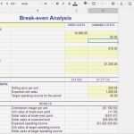 Break even Point Excel Vorlage Schön Break even Analysis Using Free Templates