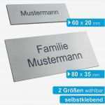 Briefkastenschild Vorlage Cool Edelstahl Briefkastenschild Türschild Namensschild