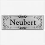 Briefkastenschild Vorlage Gut Briefkastenschild Aus Aluminium Mit Name ornament