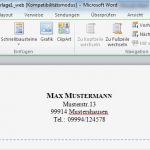 Briefkopf Vorlage Erstellen Erstaunlich Briefkopf Mit Microsoft Word Erstellen