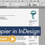 Briefpapier Vorlage Illustrator Süß Indesign Tutorial Professionelles Briefpapier Erstellen