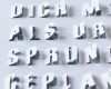 Buchstaben In 3d Vorlagen Neu Diy 3d Typography Art