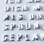 Buchstaben In 3d Vorlagen Neu Diy 3d Typography Art