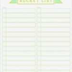 Bucket List Vorlage Großartig List Templates Free Templates Summer Bucket List