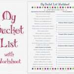 Bucket List Vorlage Gut Bucket List Printable with Worksheet Make A Plan to Live