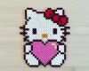 Bügelbilder Vorlagen Elegant Love Hello Kitty Perler Beads by Kittybeads