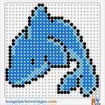 Bügelperlen Vorlage Großartig Delphin Bügelperlen Vorlage Hama Beads