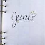 Bullet Journal Vorlage Best Of Bullet Journal Filofax A5 Printable – Juni 2017 Vorlage