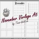 Bullet Journal Vorlage Elegant Bullet Journal November Vorlage Printable