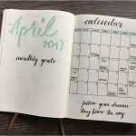 Bullet Journal Vorlage Genial Bullet Journal Monatsübersicht April 2017