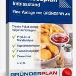 Businessplan Vorlage Gastronomie Neu Businessplan Imbissstand Von Gründerplan