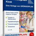 Businessplan Vorlage Kiosk Kostenlos Genial Businessplan Kiosk Von Gründerplan