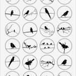 Buttons Vorlagen Kostenlos Genial Birds Silhouettes 1 313&quot; 25mm 30mm 1&quot; 1 5&quot; button Images