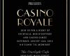 Casino Einladung Vorlage Erstaunlich Casino Royale Invitations In Black