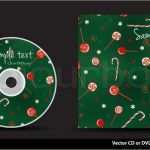 Cd Cover Vorlage Kostenlos Inspiration Green Christmas Vector Cd or Dvd Cover Design with