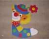 Clown Basteln Vorlage Erstaunlich Fensterschmuck Fensterbild tonkarton Clown Fenstergucker