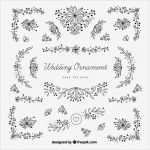 Corel Draw Vorlagen Download Kostenlos Schön Hand Gezeichnet Hochzeit Verzierungen Mit Blättern