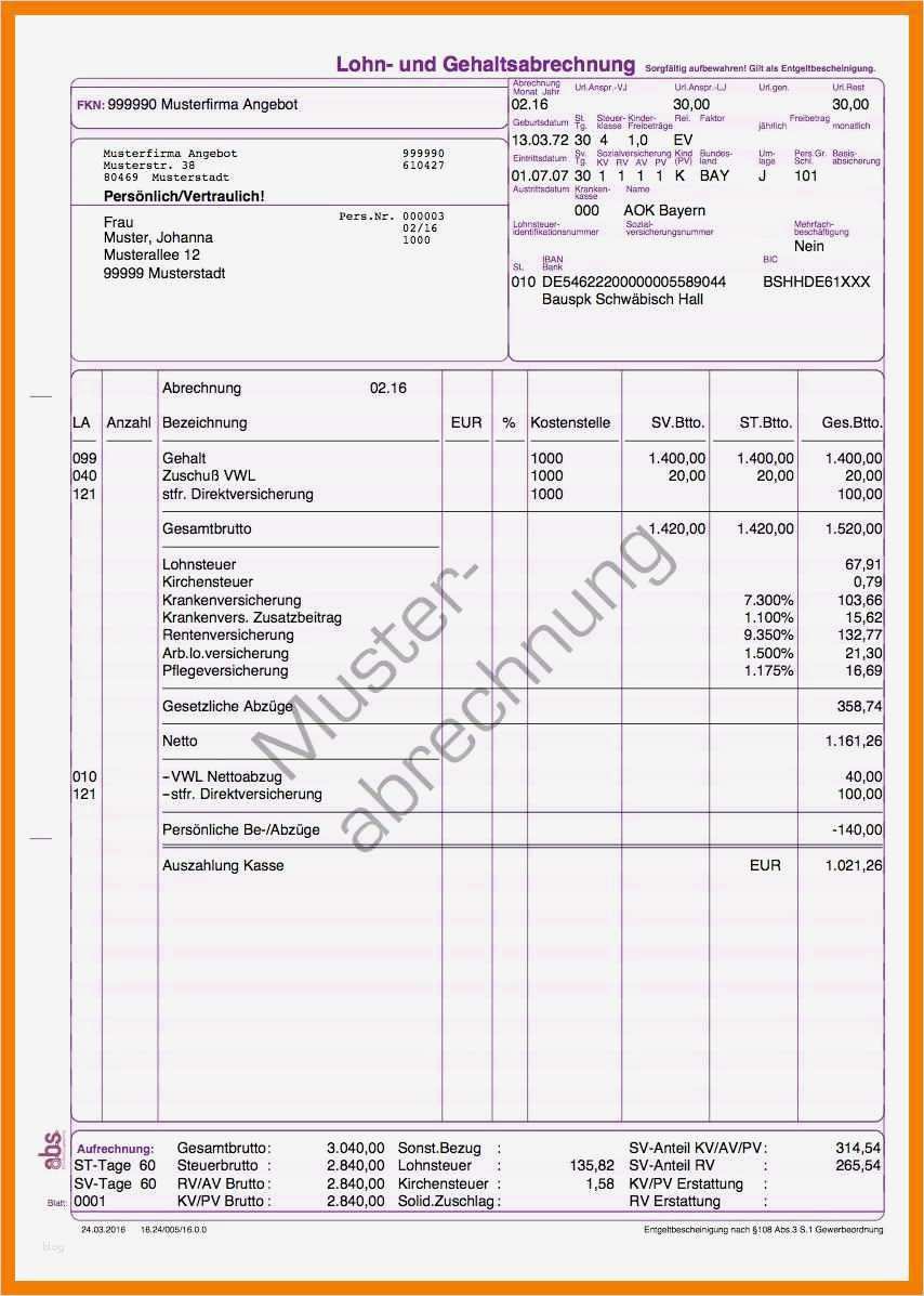 8 lohnabrechnung pdf