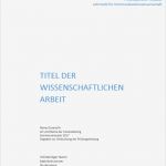 Deckblatt Hausarbeit Vorlage Elegant Layout Und Aufbau Wissenschaftliche Arbeit Studiblog