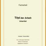 Deckblatt Hausarbeit Vorlage Wunderbar 8 Titelblatt Vorlage