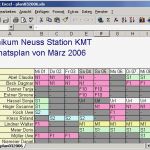 Dienstplan Vorlage Excel Monat Wunderbar Automatische Dienstplanung