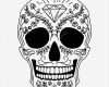 Dj Logo Vorlagen Süß Calavera De Azúcar Blanco Y Negro — Vector De Stock