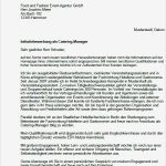 Dm Bewerbung Vorlage Großartig Bewerbung Catering Manager Berufseinsteiger sofort