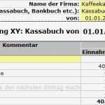 Doppelte Buchführung Excel Vorlage Bewundernswert Kostenloser Download Excel Kassabuch Vereinsbuchhaltung