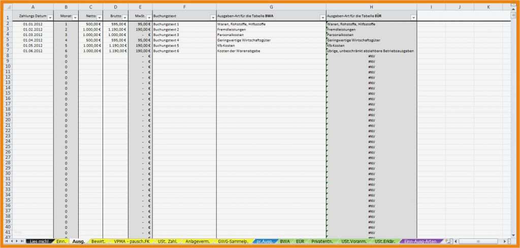 Doppelte Buchf Hrung Excel Vorlage Gut Atemberaubend Buchhaltung