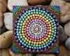 Dot Painting Vorlagen Einzigartig Aboriginal Dot Art Rainbow Painting Acrylic Paint On