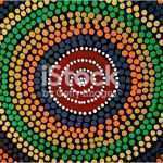 Dot Painting Vorlagen Elegant Painted Color Dot Mandala Circle asian African Ethnic Art