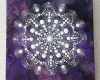 Dot Painting Vorlagen Schönste White Mandala In Purple Space Dotart Mandala Painting On