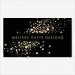 Drk Visitenkarten Vorlage Wunderbar Faux Gold Confetti On Black Modern Business Card