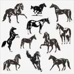 Dxf Vorlagen Erstaunlich Horses Silhouette Eps Svg Dxf Ai Png Vector