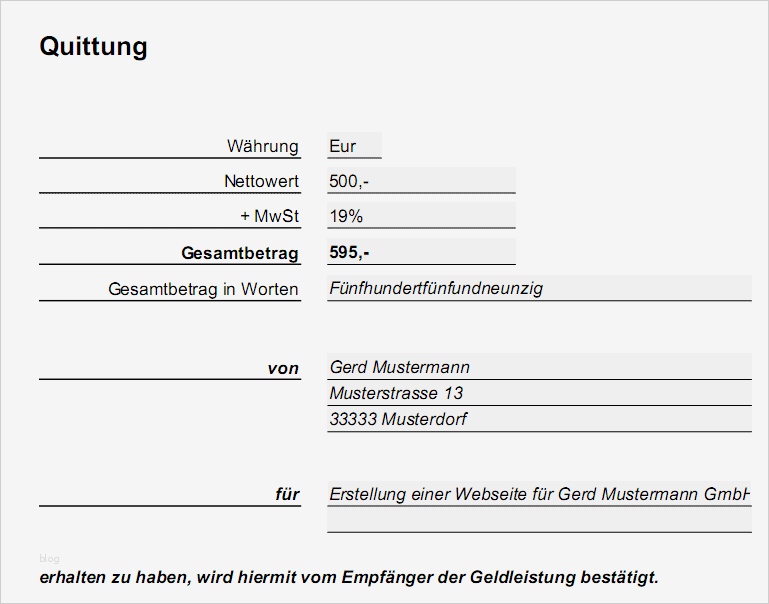 Eigenbeleg Vorlage Elegant Quittung Zum Ausdrucken Kostenlos | Vorlage