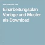 Einarbeitungsplan Vorlage Word Luxus Einarbeitungsplan Vorlage Und Muster Als Download