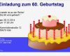 Einladung 60 Geburtstag Vorlage Wunderbar Einladungskarten Vorlagen