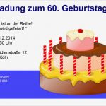 Einladung 60 Geburtstag Vorlage Wunderbar Einladungskarten Vorlagen