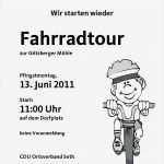 Einladung Fahrradtour Vorlage Beste Einladung Zur Familien Fahrradtour 2011