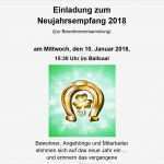 Einladung Neujahrsempfang Vorlage Genial Einladung Zum Neujahrsempfang 2018 Im Seniorenhaus